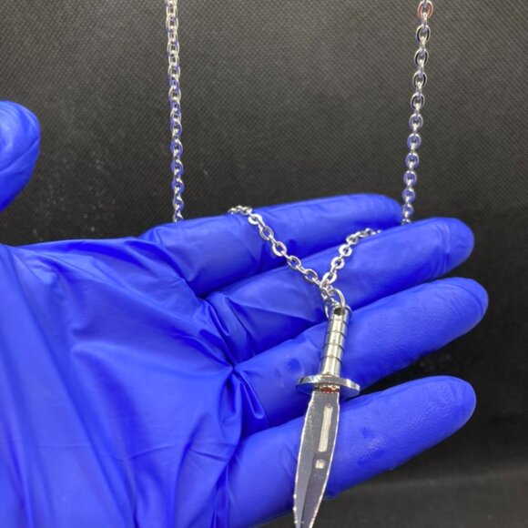 Stainless Steel Dagger Pendant Chain - Picture 7 of 7